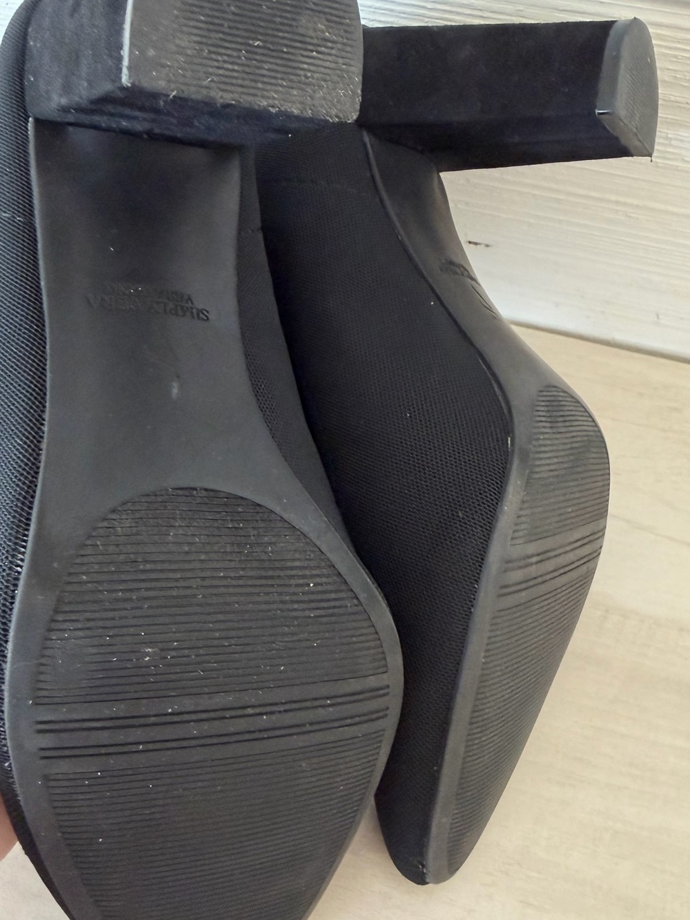 Simply Vera Vera Wang Persimmon Women's Black Stretch Ankle Sock Boots Size 7.5 - Picture 9 of 10